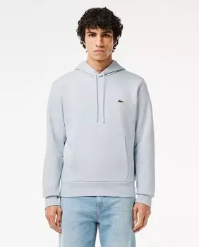 Мужская толстовка Lacoste для бега из органического хлопка с капюшоном Lacoste, светло-синий