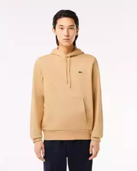 Мужская толстовка Lacoste для джоггеров из органического хлопка с капюшоном, бежевый