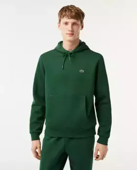 Мужская толстовка Lacoste для джоггеров из органического хлопка с капюшоном, зеленый