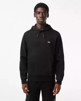 Мужская толстовка Lacoste для джоггеров из органического хлопка с капюшоном, черный