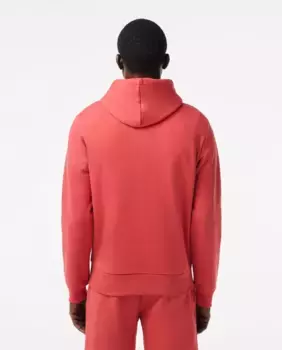Мужская толстовка Lacoste для джоггеров из органического хлопка с капюшоном, коралловый