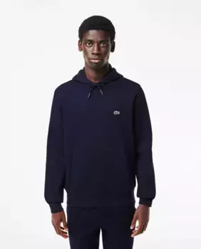 Мужская толстовка Lacoste для джоггеров из органического хлопка с капюшоном, темно-синий