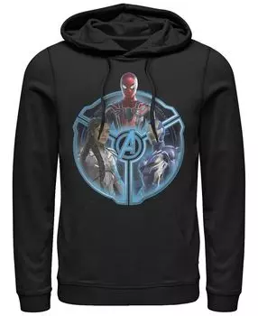 Мужская толстовка marvel "мстители эндшпиль" с тройным колесом героя, пуловер с капюшоном Fifth Sun, черный