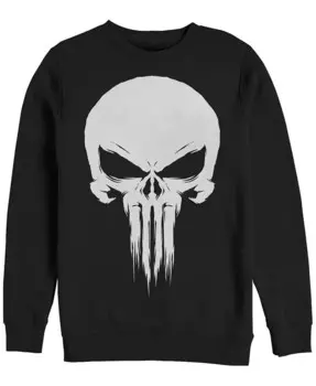 Мужская толстовка Marvel Punisher с логотипом в виде черепа, флис с круглым вырезом Fifth Sun, черный