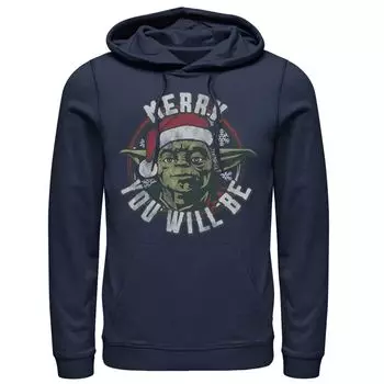 Мужская толстовка Merry You Will Be Yoda Star Wars
