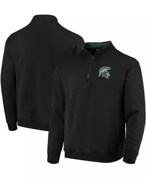 Мужская толстовка Michigan State Spartans Tortugas Logo с застежкой-молнией на четверть Colosseum, черный