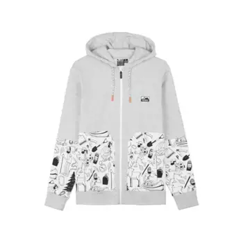 Мужская толстовка Moeca Zip толстовка с капюшоном картинка Picture, цвет Estampado