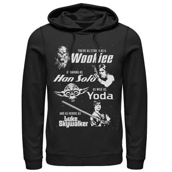 Мужская толстовка на день отца «Звездные войны» Strong Daring Wise Star Wars
