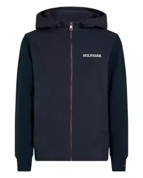 Мужская толстовка на молнии больших размеров Tommy Hilfiger, темно-синий