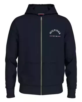 Мужская толстовка на молнии больших размеров Tommy Hilfiger, темно-синий