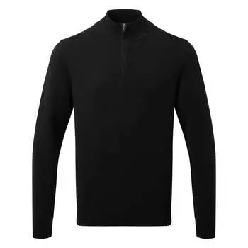 Мужская толстовка на молнии из смесового хлопка Asquith & Fox, черный