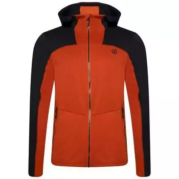 Мужская толстовка на молнии Revive II Burnt Brick, черная DARE 2B, цвет negro