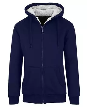 Мужская толстовка на молнии с флисовой подкладкой из шерпы современного кроя Q-Active