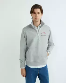 Мужская толстовка на полумолнии Tommy Hilfiger, серый