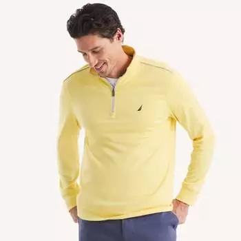 Мужская толстовка Nautica с застежкой-молнией на четверть длины, цвет sunshine