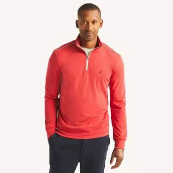 Мужская толстовка Nautica с застежкой-молнией на четверть длины, цвет tango red