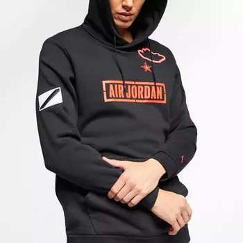 Мужская толстовка Nike Air Jordan, черно-красный