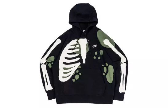 Мужская толстовка Nike, цвет Black/Green