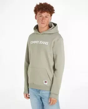 Мужская толстовка обычного кроя Tommy Jeans, хаки