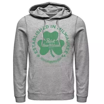 Мужская толстовка Pabst с синей лентой и логотипом Shamrock Licensed Character