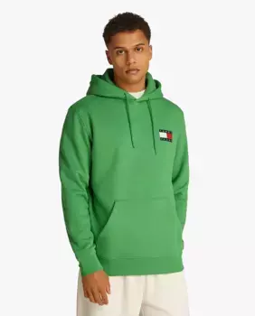 Мужская толстовка прямого кроя с капюшоном Tommy Jeans, зеленый