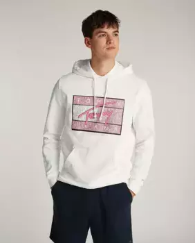 Мужская толстовка прямого кроя с капюшоном Tommy Jeans, цвет Crudo