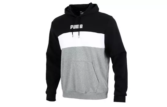 Мужская толстовка Puma, цвет BlackWhiteGrey