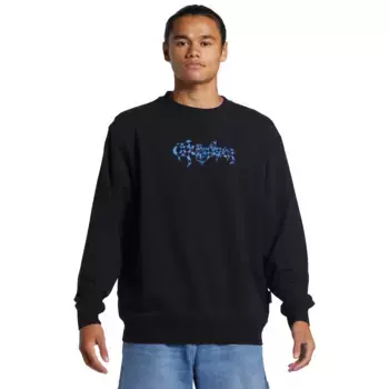 Мужская толстовка Quiksilver с графическим рисунком, чёрный