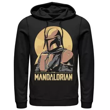 Мужская толстовка с абстрактным портретом The Mandalorian Star Wars