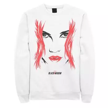 Мужская толстовка с большим лицом Marvel Black Widow Licensed Character