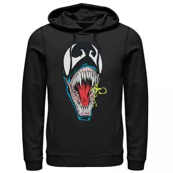 Мужская толстовка с большим лицом Marvel Spider Man в стиле ретро Venom Licensed Character