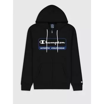 Мужская толстовка с большим логотипом и аутентичным наследием Champion, черный