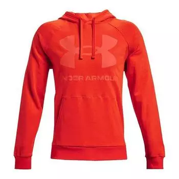 Мужская толстовка с большим логотипом Rival Fleece UNDER ARMOUR, цвет naranja