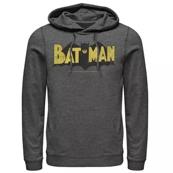 Мужская толстовка с большим текстовым логотипом DC Comics Batman Licensed Character