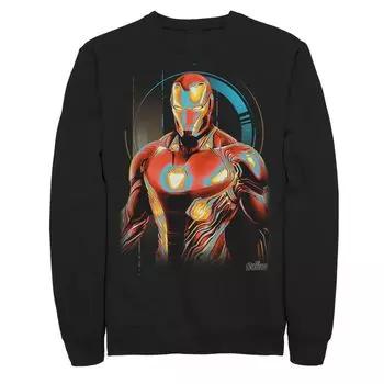 Мужская толстовка с цифровым профилем в позе Marvel Infinity War Iron Man
