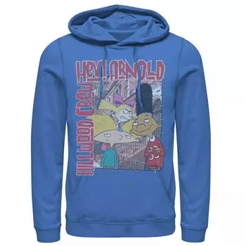 Мужская толстовка с цветным плакатом Nickeloden Hey Arnold Hillwood Licensed Character