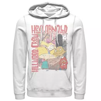 Мужская толстовка с цветным плакатом Nickeloden Hey Arnold Hillwood Licensed Character
