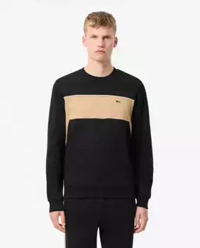 Мужская толстовка с цветными блоками Lacoste, черный