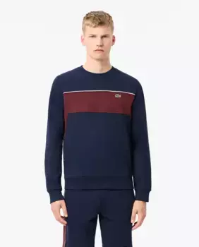 Мужская толстовка с цветными блоками Lacoste, темно-синий