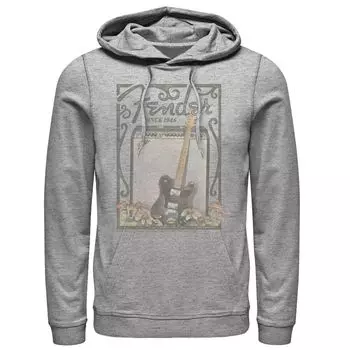 Мужская толстовка с цветочным плакатом Fender с 1946 года Licensed Character