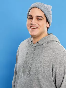 Мужская толстовка с длинным рукавом больших размеров LCWAIKIKI Classic, хаки жаккард