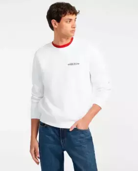 Мужская толстовка с длинным рукавом Guess Jeans, белый