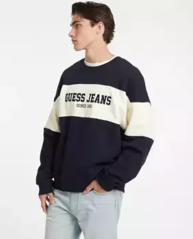 Мужская толстовка с длинным рукавом Guess Jeans, тёмно-синий