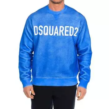 Мужская толстовка с длинным рукавом и круглым вырезом s74gu0451 s25030 Dsquared2, синий