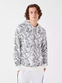 Мужская толстовка с длинным рукавом и принтом LCW Casual, от белого