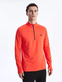 Мужская толстовка с длинным рукавом и воротником-стойкой XSIDE, яркий оранжевый