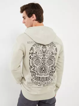 Мужская толстовка с длинным рукавом LCW Casual, цвет камня