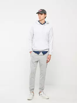 Мужская толстовка с длинным рукавом LCW Casual, серый меланж