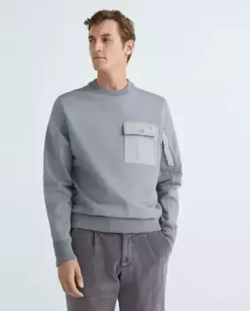 Мужская толстовка с длинными рукавами и логотипом Paul Smith, светло-серый