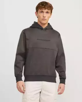 Мужская толстовка с длинными рукавами и логотипом спереди Jack & Jones, серый